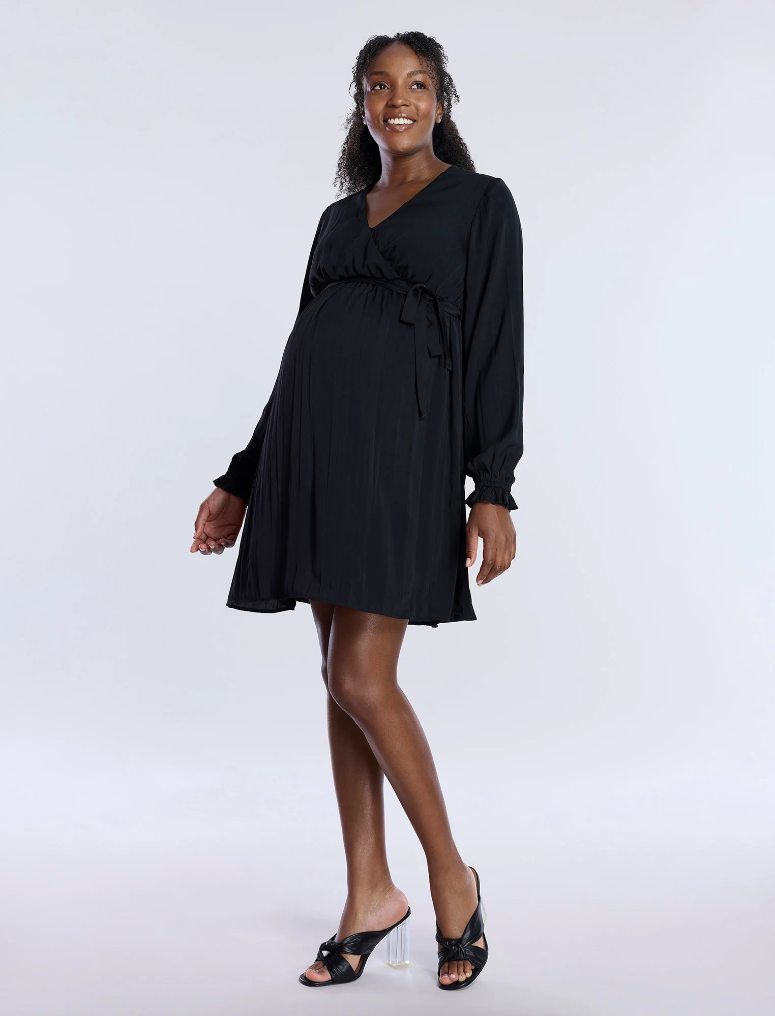 Woven Wrap Mini Dress - Fallshirt