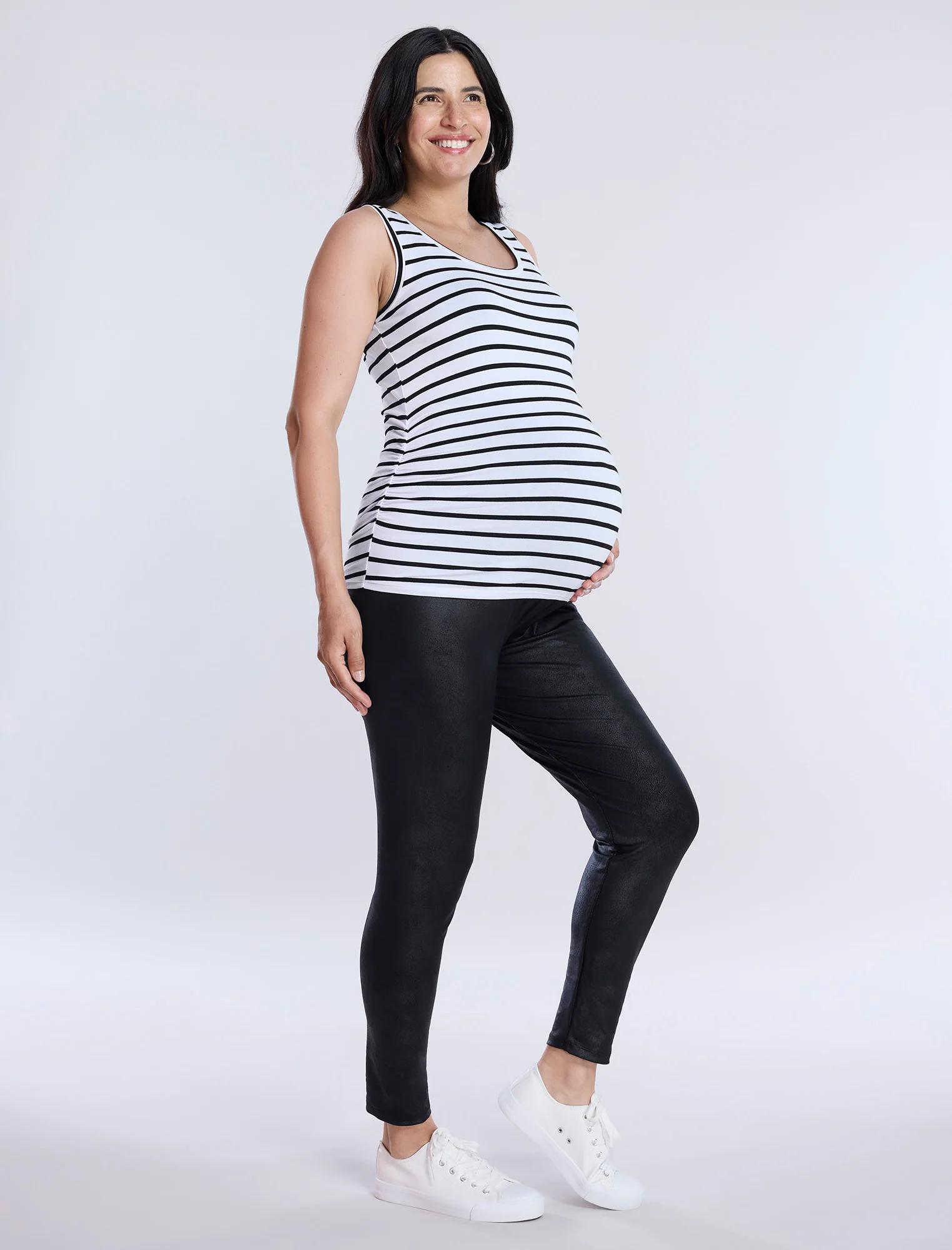Side Ruched Maternity Tank Top - Fallshirt