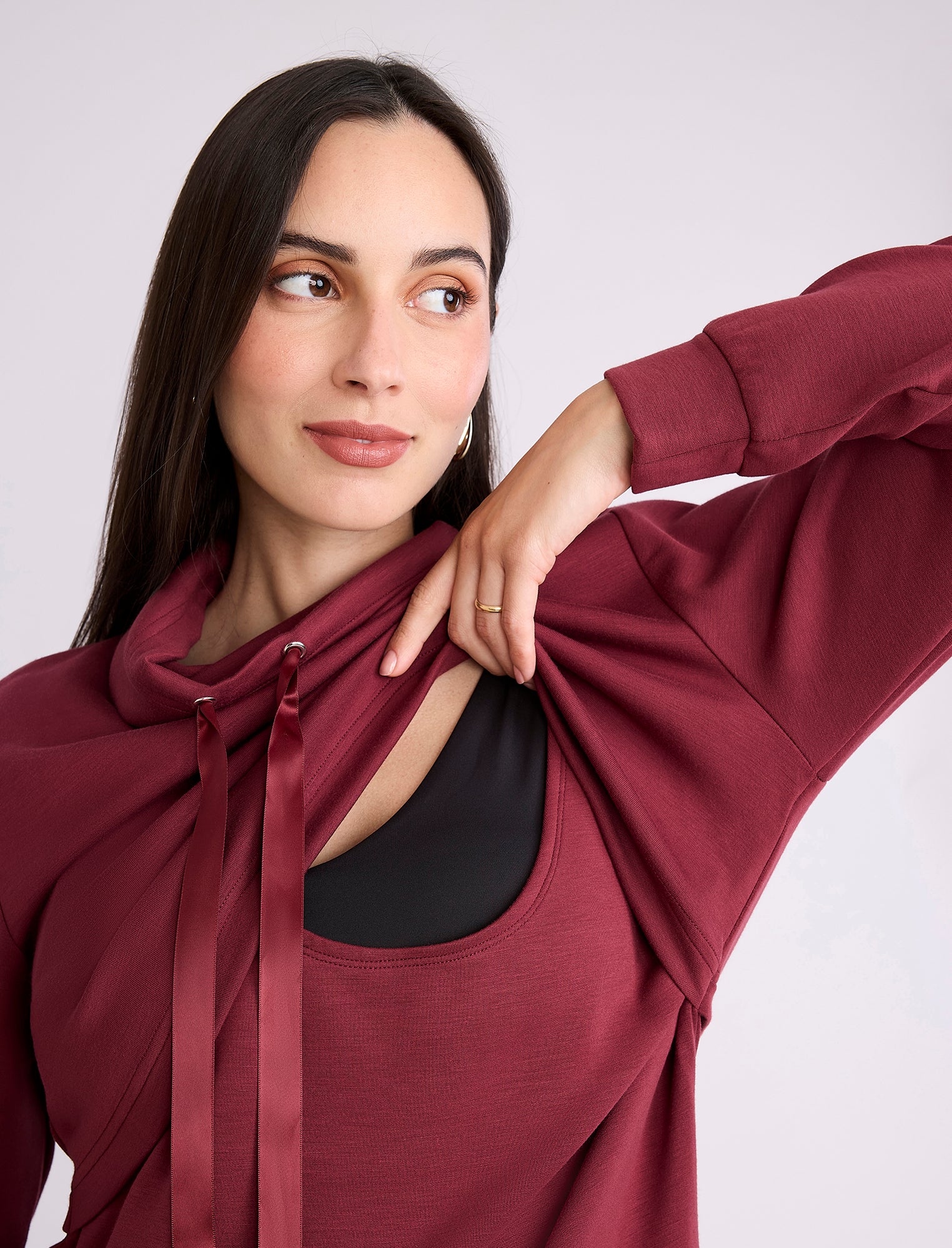 Funnel Neck Nursing Sweatshirt - Fallshirt