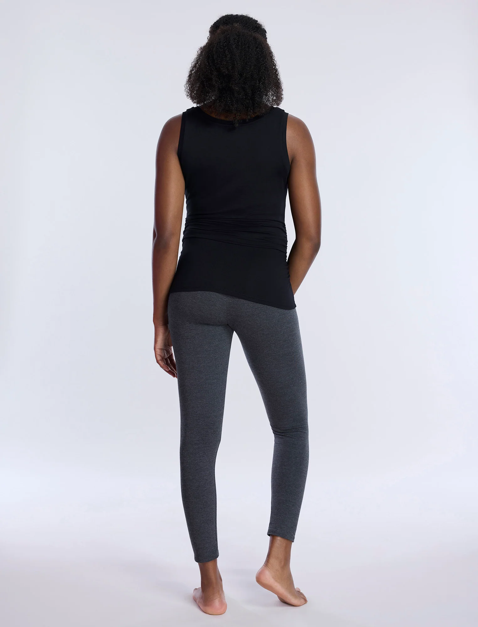 Side Ruched Maternity Tank Top - Fallshirt