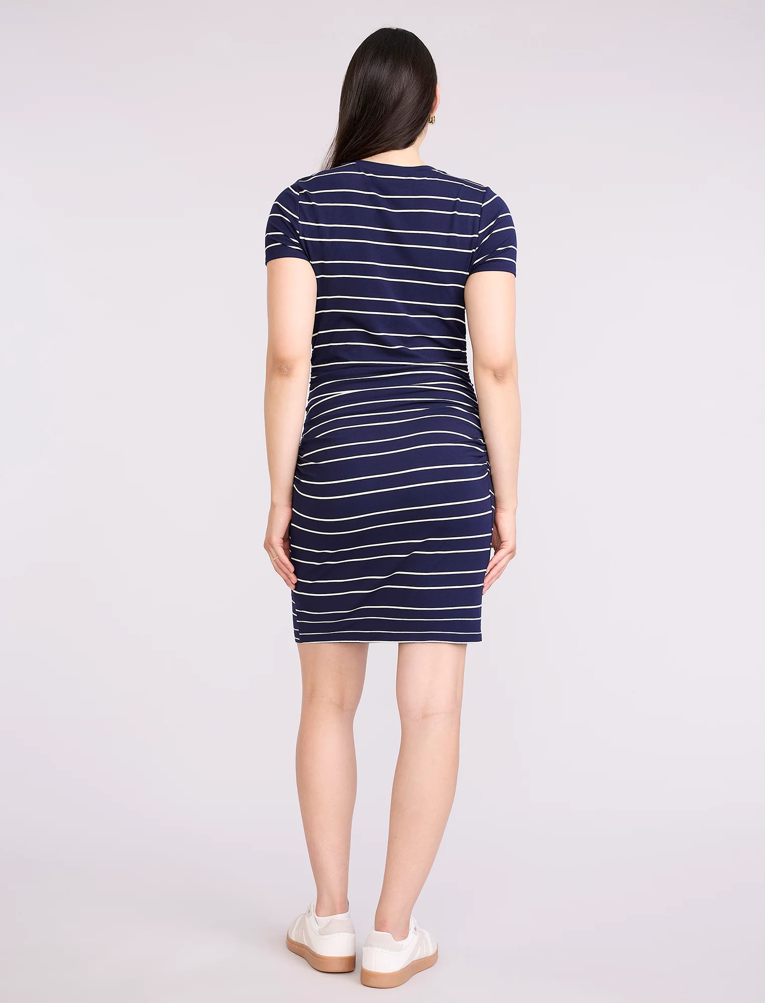 Maternity Ruched Bodycon Mini Dress - Fallshirt