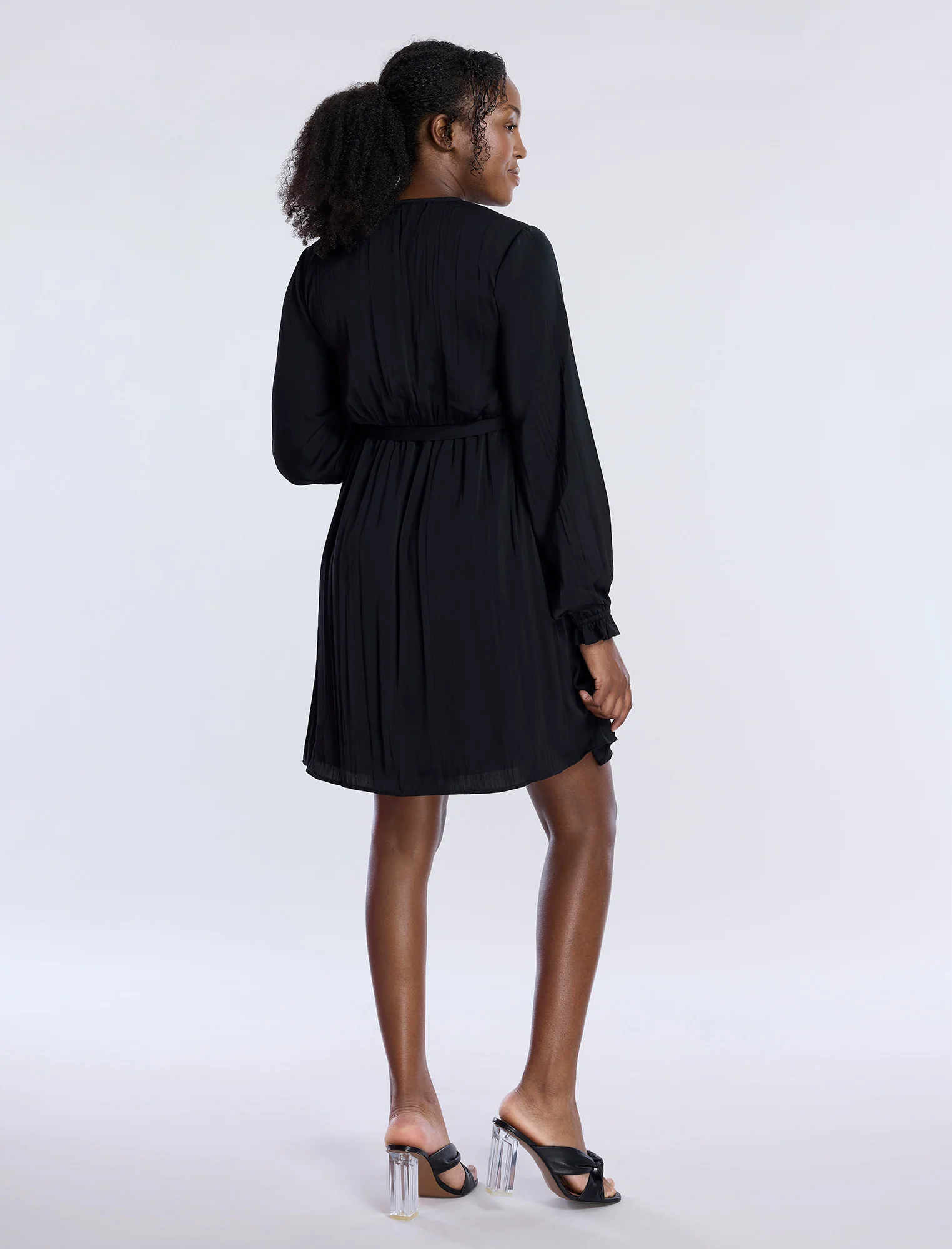 Woven Wrap Mini Dress - Fallshirt