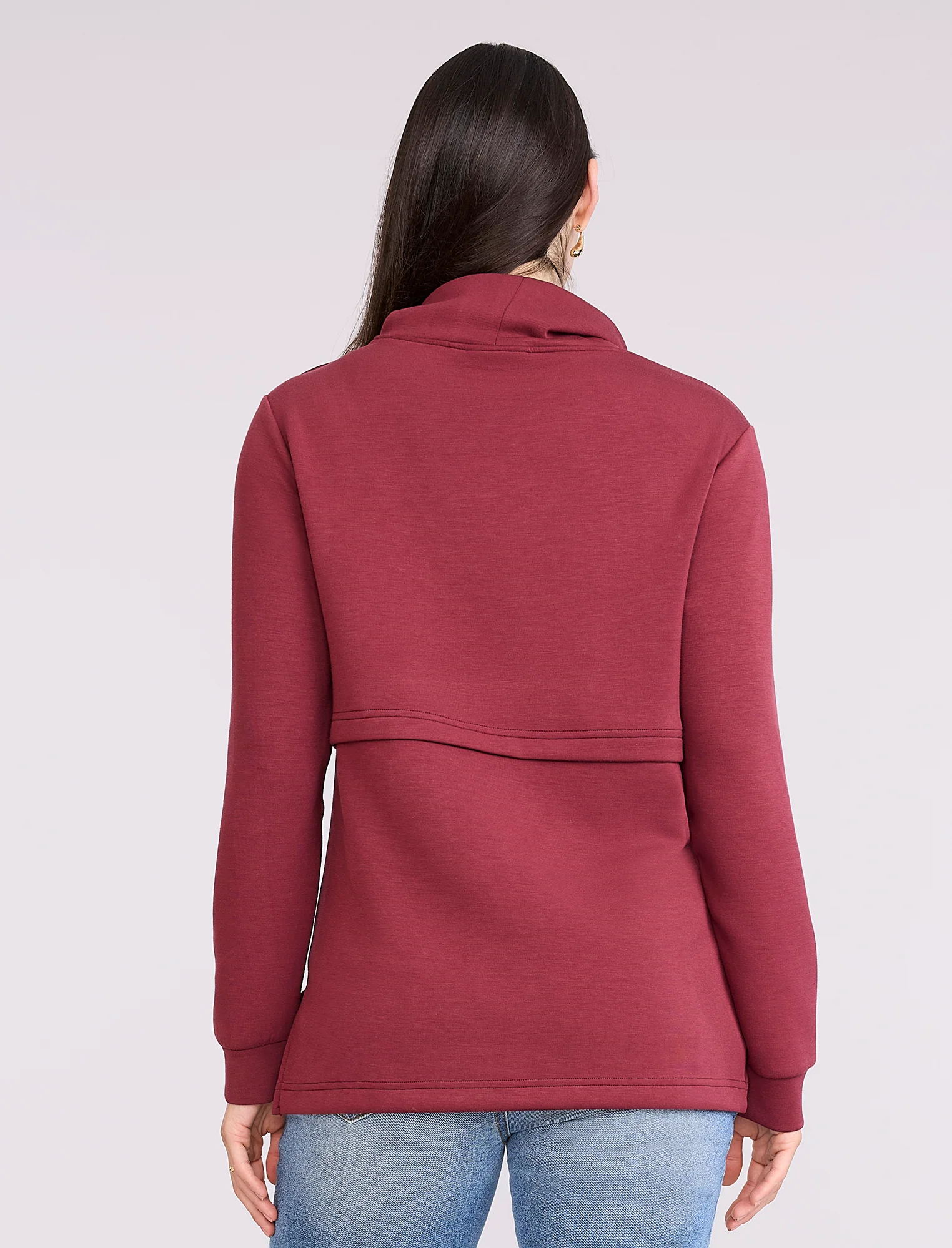 Funnel Neck Nursing Sweatshirt - Fallshirt